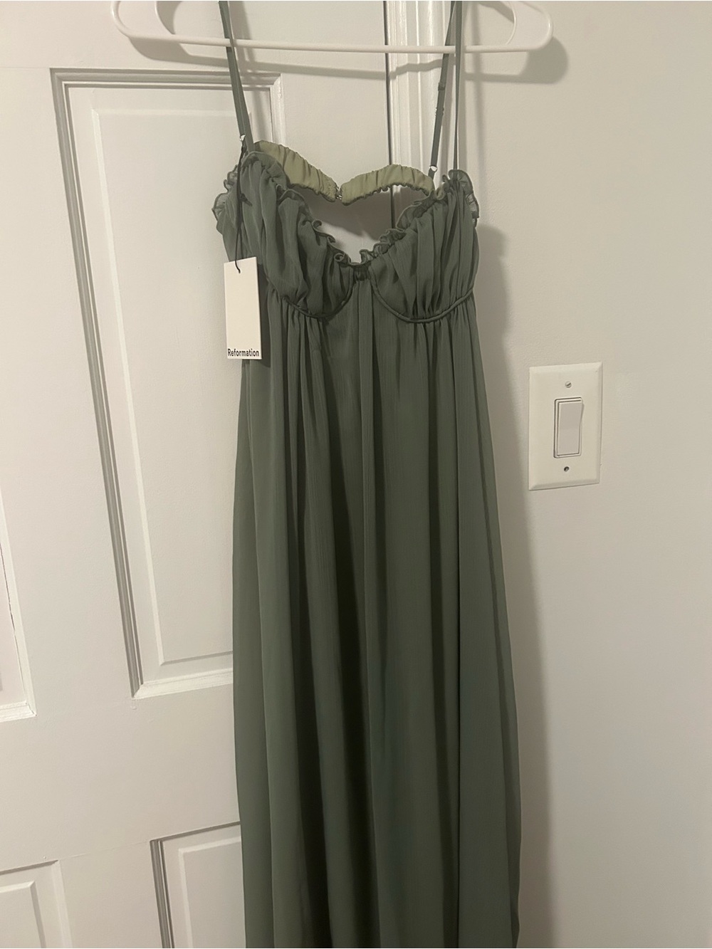 Reformation Cebba Moss Maxi Dress - Picture 2 of 5